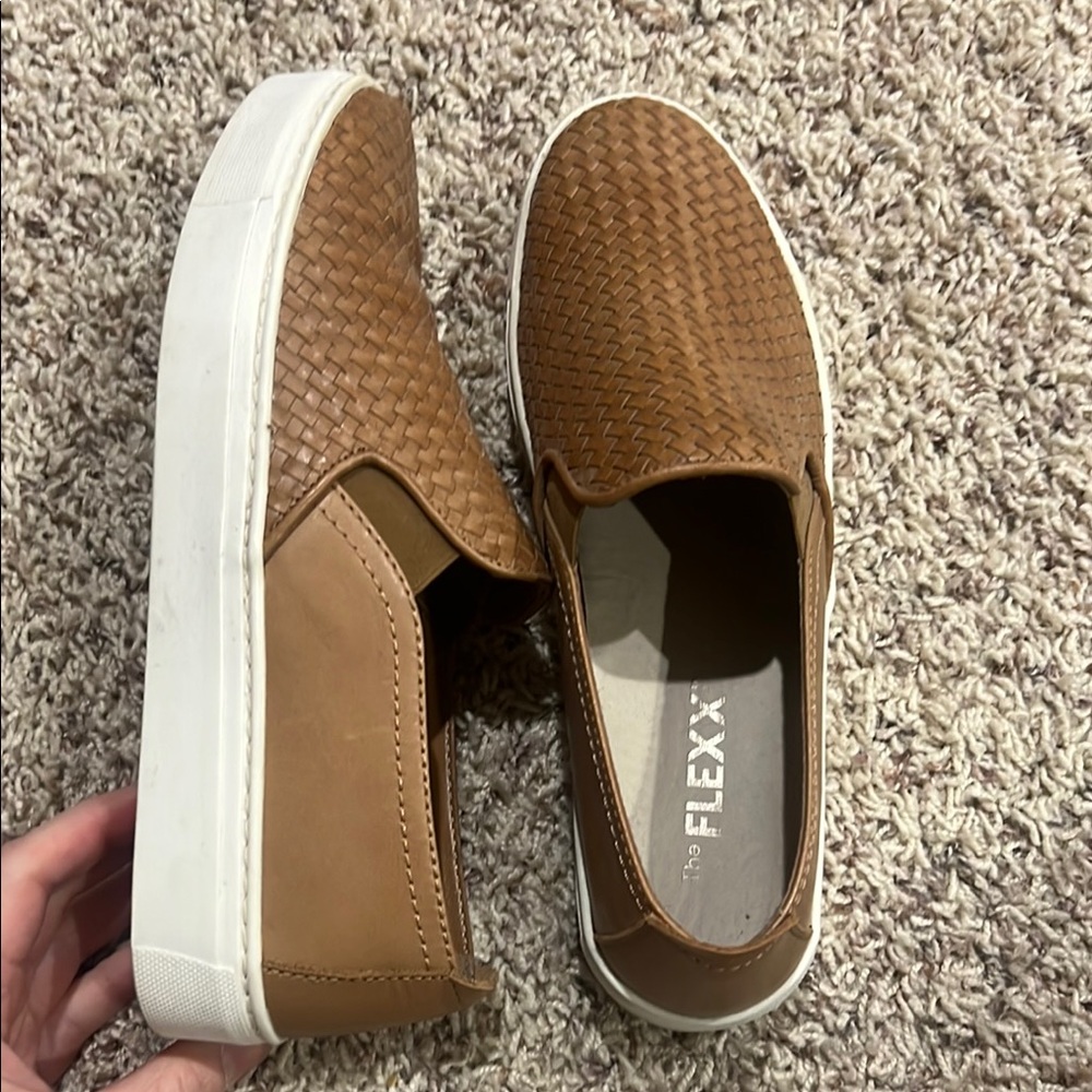 The Flexx Women's Brown Slip-On Shoes